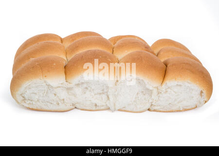 Rouleaux Pan isolé sur blanc. Banque D'Images