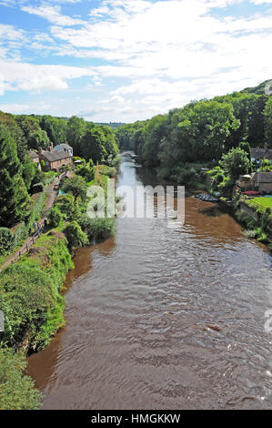 La rivière Severn et les gorges du pont de fer. Banque D'Images