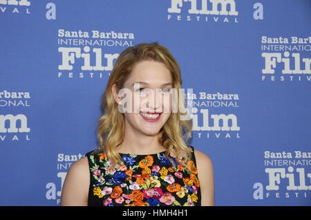 Santa Barbara, USA. 2e Février, 2017. Espérons que Lauren assiste à la 32e Festival International du Film de Santa Barbara à l'Arlington Théâtre à Santa Barbara, en Californie. Crédit : l'accès Photo/Alamy Live News Banque D'Images