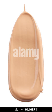 Découper une image de beauté d'un échantillon de fond de teint liquide ou composent Banque D'Images