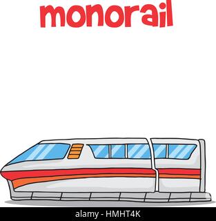 Transport de stock collection monorail Illustration de Vecteur