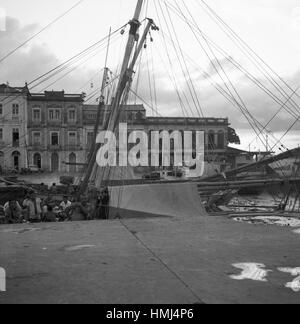 Hafen von Belém do Pará (Brésil), 1966. Port de Belém (Pará), Brésil 1966. Banque D'Images