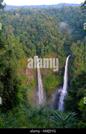 Cascade de Tad Fane, Boloven, Laos, Asie du Sud Est.