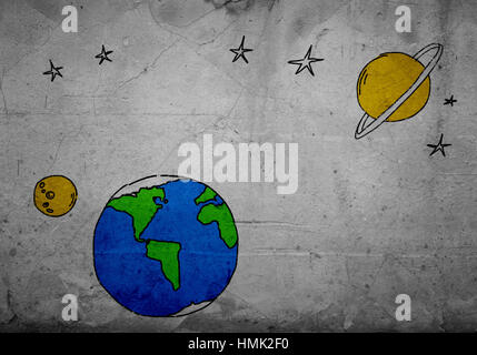 Appelée Terre planète Banque D'Images