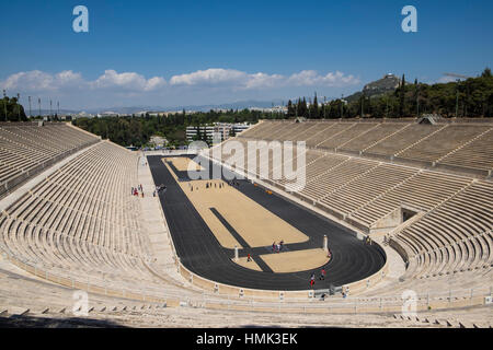 Stade Panathinaiko, Panathinaikos, berceau de l'Jeux olympiques, Athènes, Grèce Banque D'Images