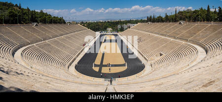 Stade Panathinaiko, Panathinaikos, berceau de l'Jeux olympiques, Athènes, Grèce Banque D'Images