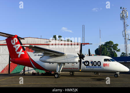 KENYA, Nairobi, l'aéroport Wilson, avion léger pour les voyages intérieurs Banque D'Images