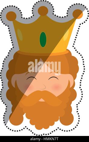 Trois homme sage icône cartoon vector illustration graphic design Illustration de Vecteur