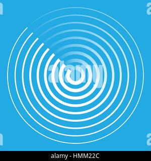 Résumé symbole icône radar vector illustration Illustration de Vecteur