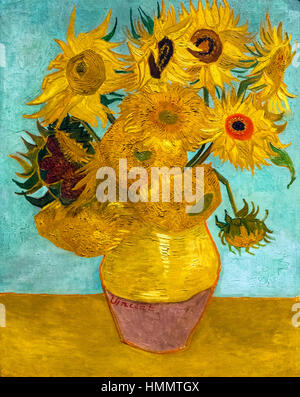 Van Gogh les tournesols. Les tournesols de Vincent van Gogh (1853-1890), huile sur toile, 1888/9, Banque D'Images