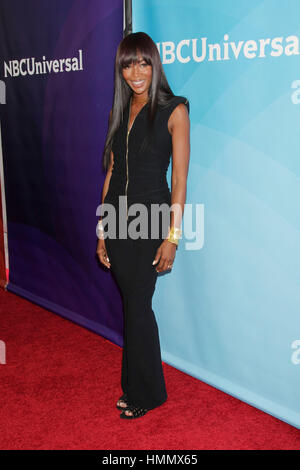 Naomi Campbell arrive à la TCA Press Tour NBCUniversal le 7 janvier 2013, à Pasadena, en Californie. Photo par Francis Specker Banque D'Images