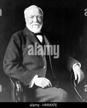 ANDREW CARNEGIE (835-1919) industriel américain et philanthrope écossais Banque D'Images