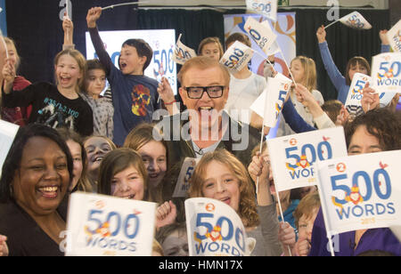 Londres, Royaume-Uni. 21 Jan, 2015. 21 janvier 2015 - Londres, Angleterre - Chris Evans à Weston Park École primaire dans le nord de Londres, Harringay. Il y avait une histoire en 500 mots par laboratoire BBC Radio 2 dans le cadre de l'histoire des enfants 500 mots-rédaction, au nord de Londres. Crédit photo : Alpha Press/AdMedia Alpha Crédit : Presse/AdMedia/ZUMA/Alamy Fil Live News Banque D'Images