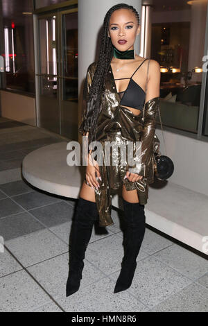 Los Angeles, USA. Feb 9, 2017. À l'essence 2017 Serayah femmes noires dans NeueHouse Music Grammy party à Hollywood le 9 février 2017 à Los Angeles, Californie Banque D'Images