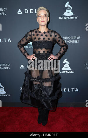 Los Angeles, CA, USA. Feb 9, 2017. Halsey au Delta Airlines Grammy 2017 Célébration à beauté et Essex en Los Angeles, Californie le 9 février 2017. Banque D'Images