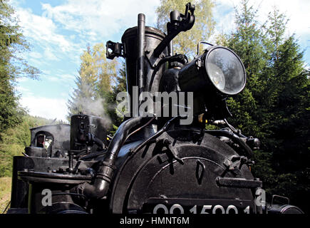 Détail de vieille locomotive à vapeur Banque D'Images