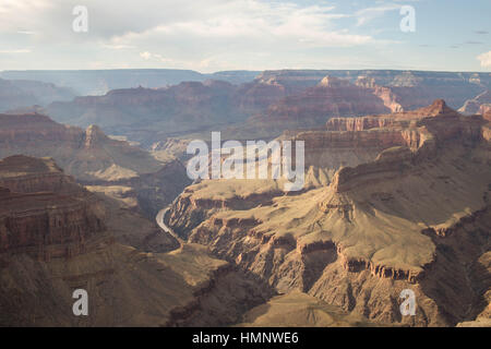 Vue de rêve du Grand Canyon du Colorado. De l'Arizona. Banque D'Images