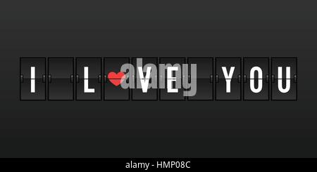 Je vous aime Vector Illustration - mécanique de l'aéroport d'un tableau de bord Concept Illustration de Vecteur