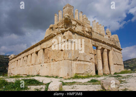 Qasr el Abd, (Palais de l'esclave) en Iraq al Amir à Amman, Jordanie. a été construit à l'Époque hellénistique Banque D'Images