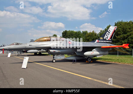 Royal Danish Air Force F-16 Fighter Jet Banque D'Images
