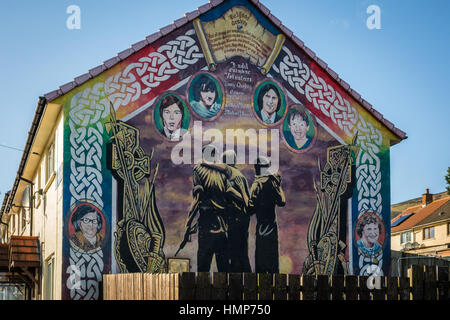 Ballymurphy murale IRA Banque D'Images