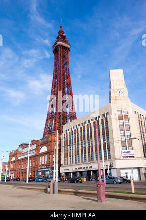 La tour de Blackpool, Blackpool front Banque D'Images