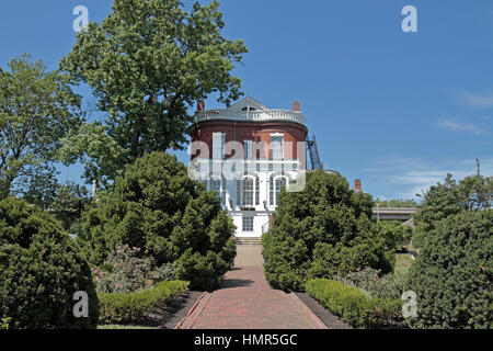 Maison du Commandant, Boston National Historical Park, Charlestown Navy Yard, Boston, Massachusetts, United States. Banque D'Images