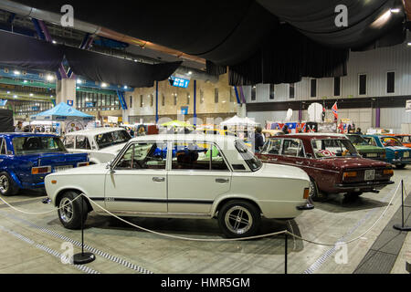 1980 Seat 124. Retro 2017 Málaga Banque D'Images