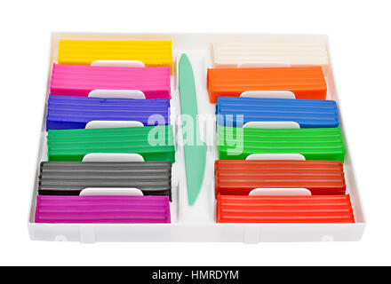 La pâte à modeler isolé sur fond blanc Banque D'Images