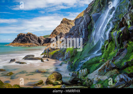 Cascade, Tresaith, Ceredigion, West Wales, UK Banque D'Images