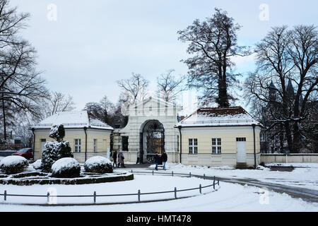 Berlin, Allemagne. 09Th Feb 2017. L'extérieur de Koepenick Palace sur un jour d'hiver gris dans le coeur de Koepenick à Berlin, Allemagne, 02 février 2017. Le bâtiment abrite le Musée des Arts et Métiers de l'État. Photo : Jens Kalaene Zentralbild-/dpa/ZB/dpa/Alamy Live News Banque D'Images