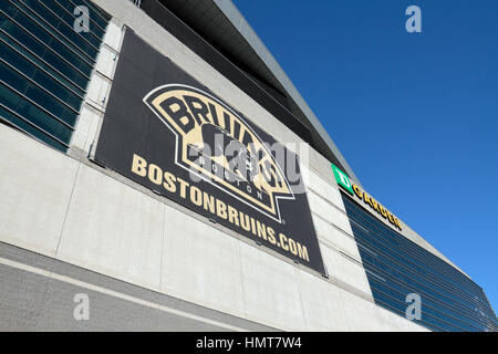 TD Garden, l'arène d'accueil pour les Bruins de Boston de la Ligue nationale de hockey à Boston, Massachusetts, United States. Banque D'Images