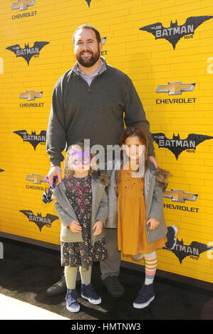 Los Angeles, USA. Feb, 2017 4. Ryan Kalil à la première de 'Lego Batman le film' qui s'est tenue au Regency Village Theatre de Los Angeles, Californie. Crédit : Paul Fenton/ZUMA/Alamy Fil Live News Banque D'Images