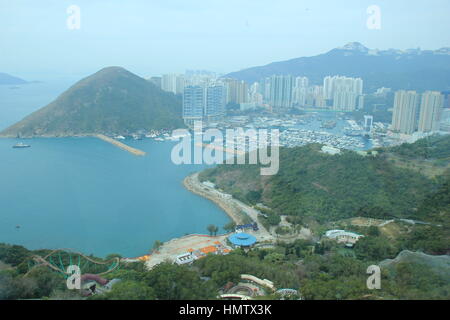 Hong Kong, Chine. Feb, 2017 4. **Un usage éditorial uniquement. Chine OUT** L'Ocean Park de Hong Kong dans le sud de la Chine à Hong Kong. Crédit : SIPA Asie/ZUMA/Alamy Fil Live News Banque D'Images