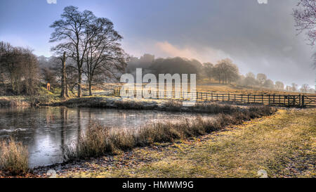 Winter morning scene Banque D'Images