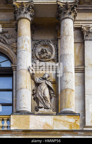 Détail de l'église des Carmes. Varsovie. Pologne Banque D'Images