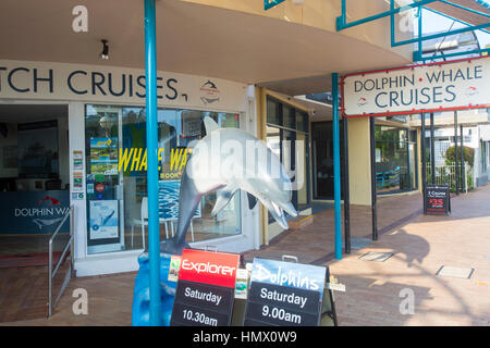 Le centre-ville de Huskisson, Jervis Bay, sur la côte sud de la Nouvelle-Galles du Sud, Australie Banque D'Images