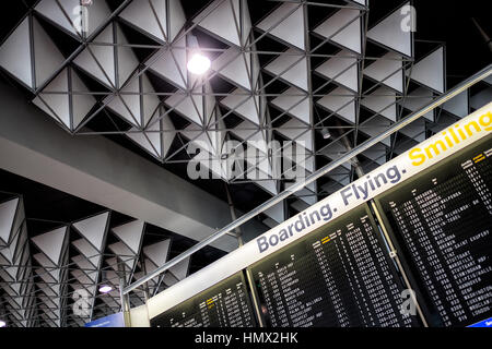 Conseil de destination à l'aéroport Frankfurt Banque D'Images