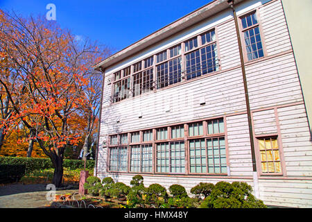 Ancienne école primaire au musée folklorique en plein air au Japon Tokyo Fuchu Banque D'Images