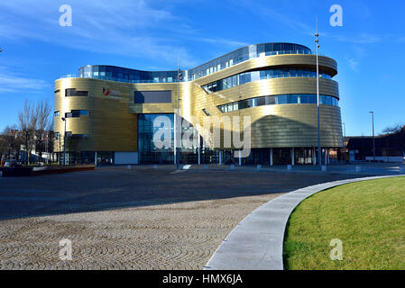 Le nouveau bâtiment de l'Université de Teesside, courbe Banque D'Images