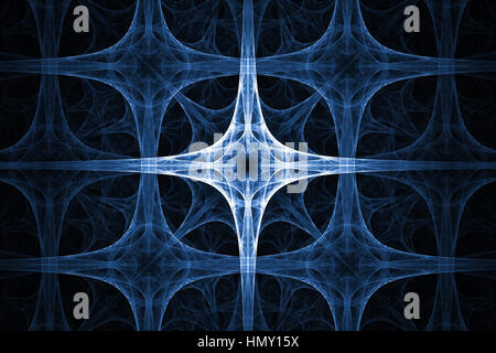 Les pointes de bleu, la conception. Résumé fond. Isolé sur fond noir. Banque D'Images