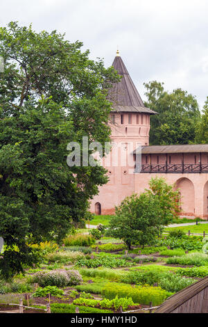 Monastère de Saint Euthymius Wall, Suzdal, Russie Banque D'Images