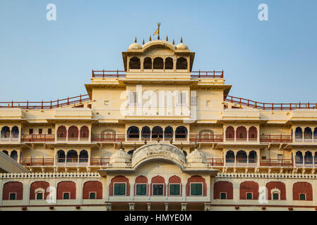 Chandra Mahal Building, City Palace, Jaipur, Rajasthan, Inde Banque D'Images