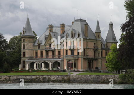 Schloss Schadau, canton de Berne, Thun, Suisse Banque D'Images