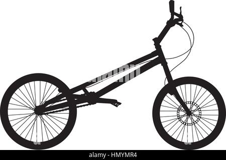 Silhouette vecteur vélo Illustration de Vecteur