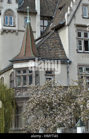 Lycée DES PONTONNIERS LYCÉE INTERNATIONAL STRASBOURG ALSACE FRANCE Banque D'Images