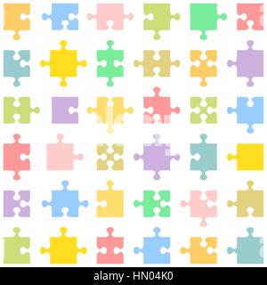 Pièces de puzzle. . JPG haute résolution et de vecteur. Illustration de Vecteur