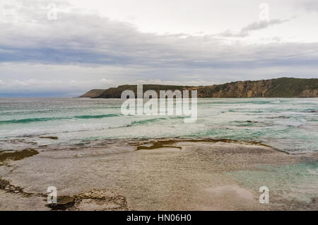 Pennington Bay par gros temps - paysage. Kangaroo Island, Australie du Sud Banque D'Images