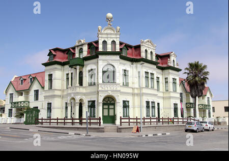 Maison de Hohenzollern, qui a été construit comme un hôtel à Swakopmund en Namibie Banque D'Images