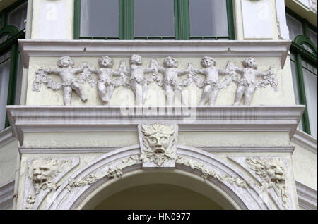 Maison de Hohenzollern, qui a été construit comme un hôtel à Swakopmund en Namibie Banque D'Images